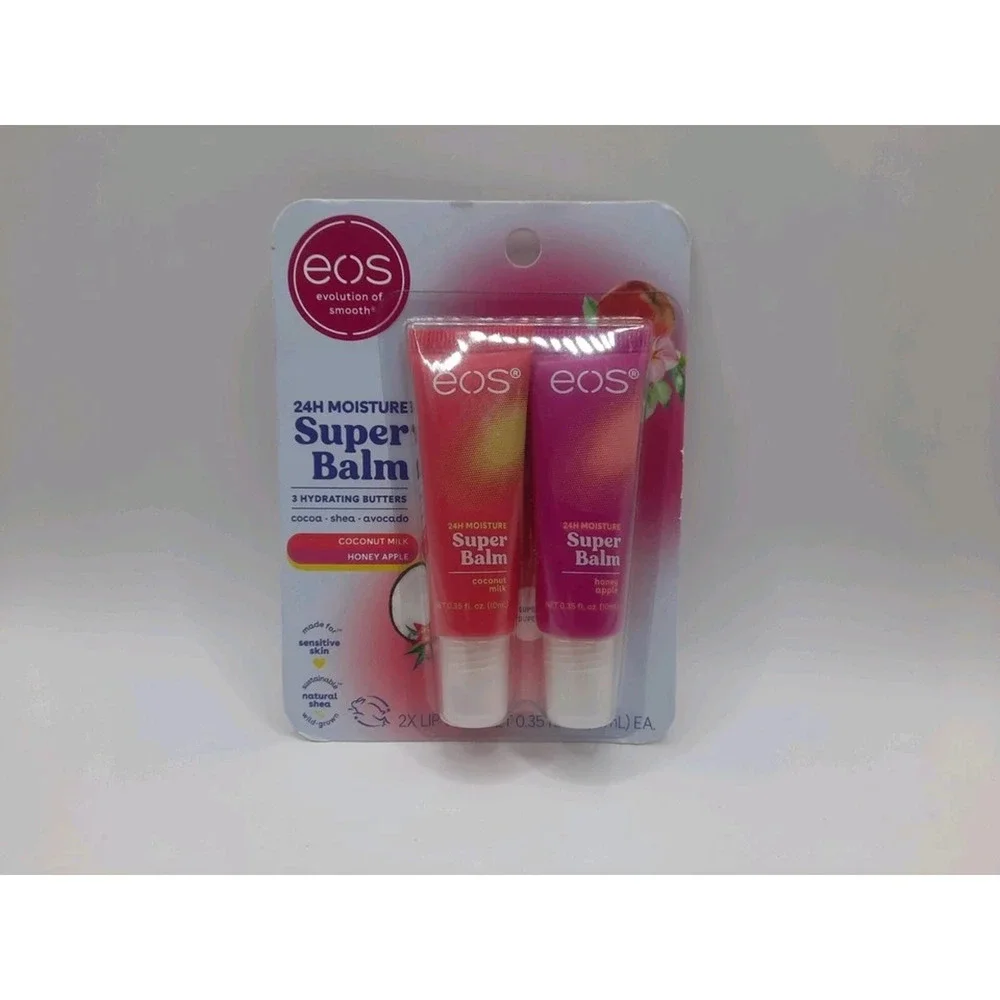 Eos 24H Moisture Super Balm- Coconut Milk & Honey Apple BRAND NEW